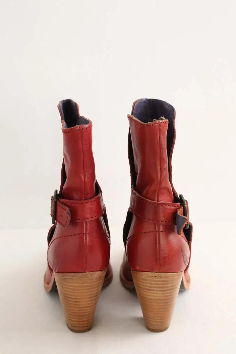 Boots à boucles Zadig & Voltaire  Rouge