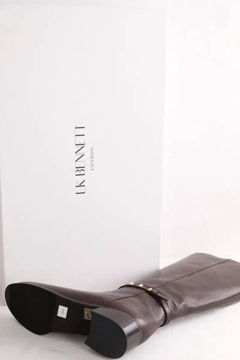 Bottes LK Bennett Stevie Marron en Cuir