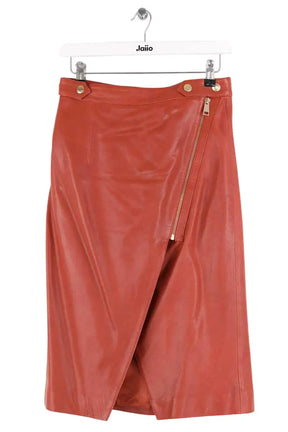 Jupe Vanessa Bruno Marron en Cuir, taille S - Seconde Main