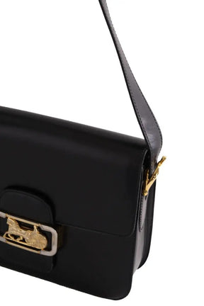 Sac à bandoulière Celine Triomphe vintage Noir en Cuir