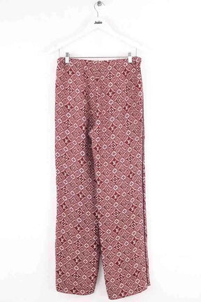 Pantalon droit Louis Vuitton Marron en Soie