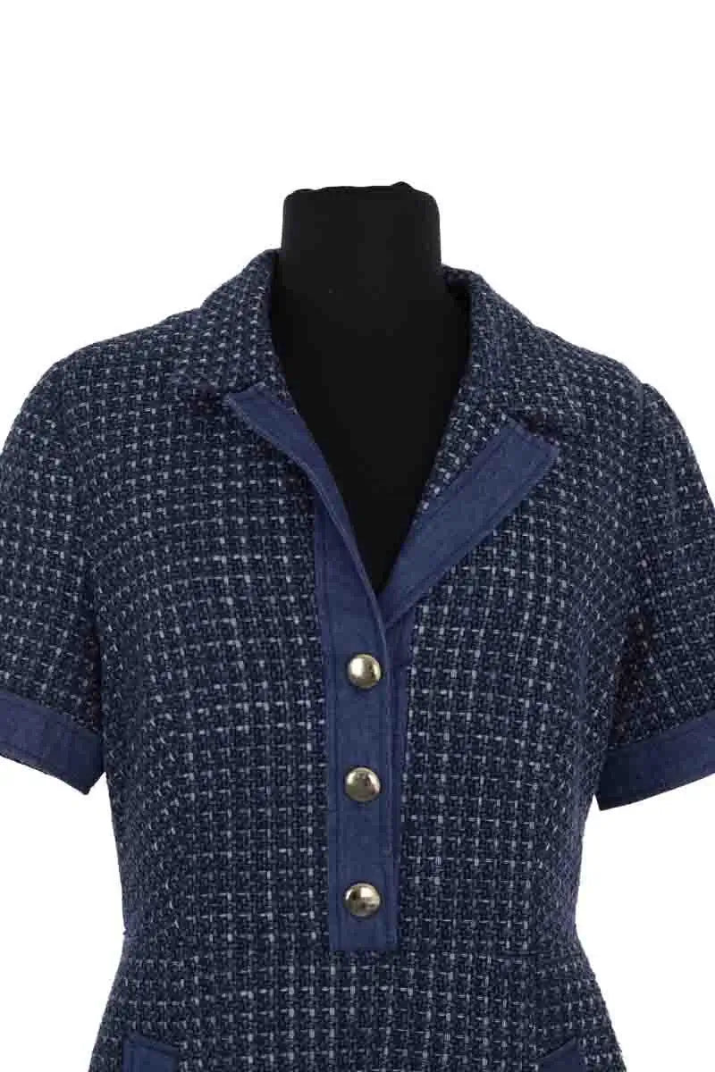 Robe Claudie Pierlot Bleu en Coton