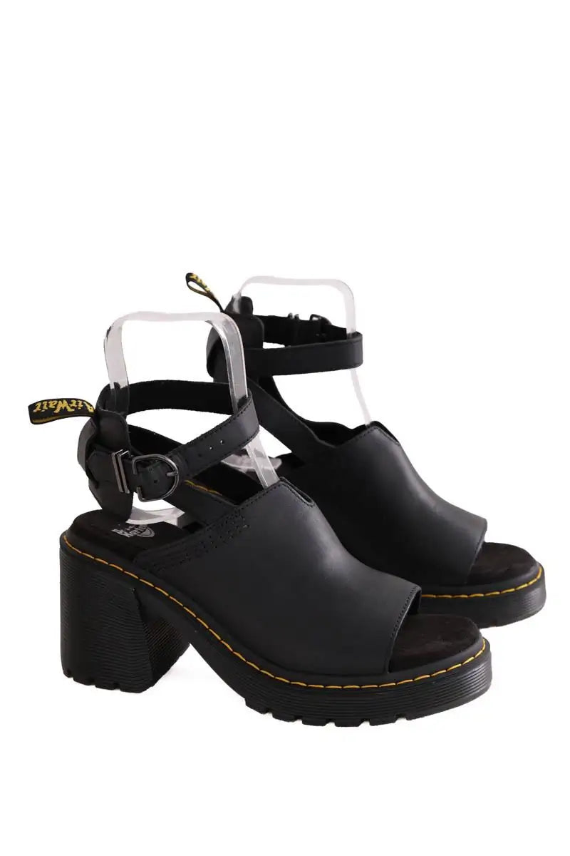 Mules Dr. Martens Noir en Cuir