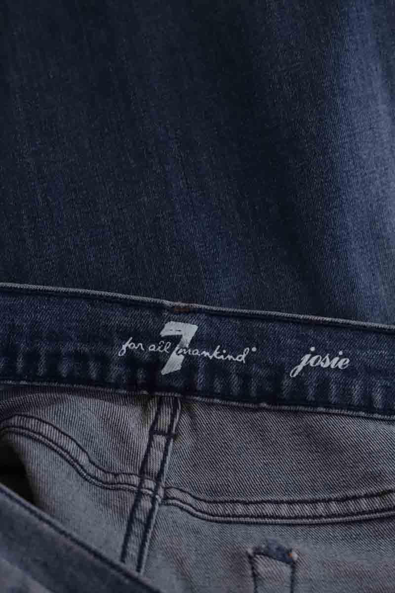 Droit 7 For All Mankind  Bleu