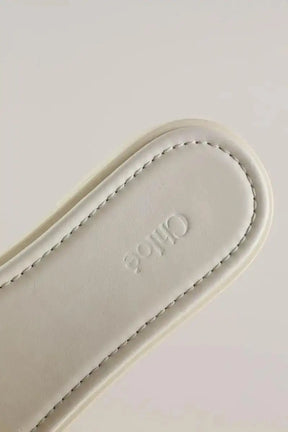 Sandales Chloé Blanc en Cuir