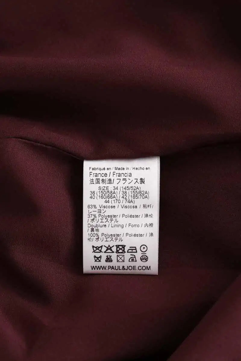 Blouson Paul & Joe Bordeaux en Viscose