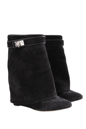 Boots Givenchy Shark Noir en Daim