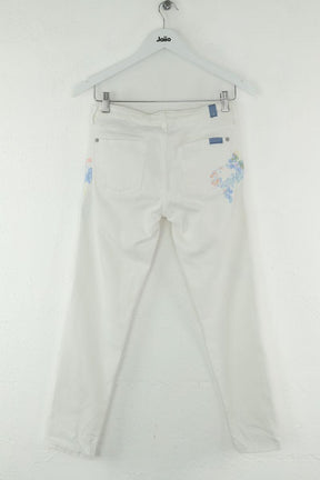 Slim 7 For All Mankind  Blanc