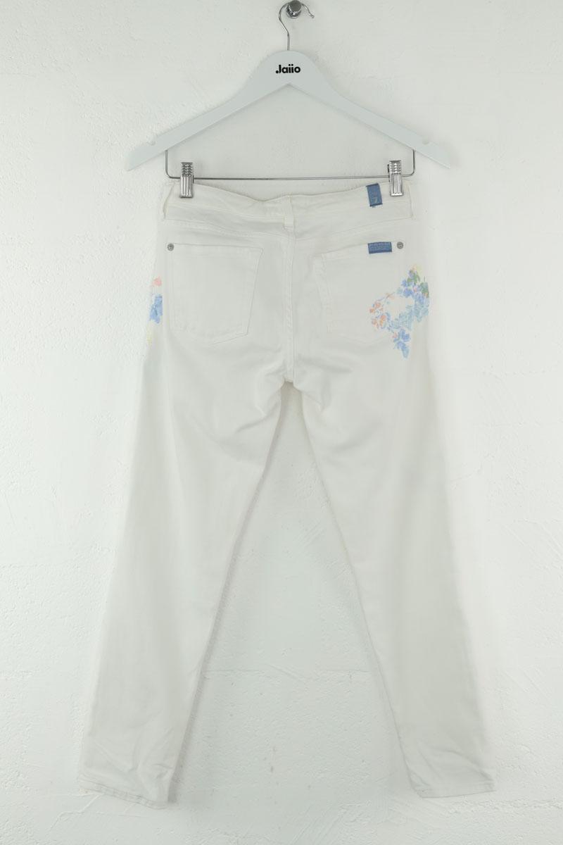 Slim 7 For All Mankind  Blanc