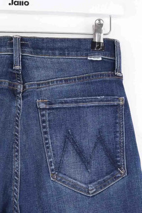 Jean droit Mother Bleu en Coton