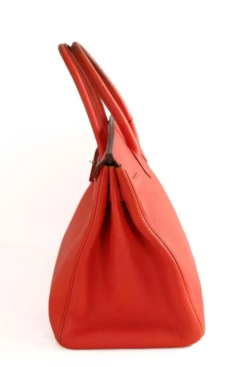 Sac à main Hermès Rouge en Cuir