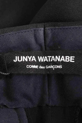 Pantalon droit Junya Watanabe Noir en Laine