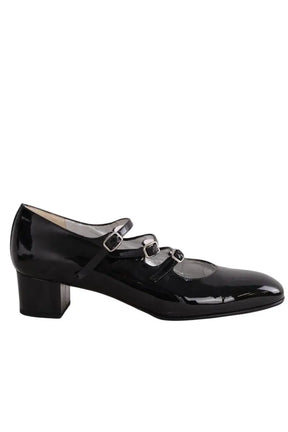 Talons Carel Noir en Cuir, taille 38 - Seconde Main