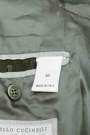 Veste Brunello Cucinelli Kaki en Coton