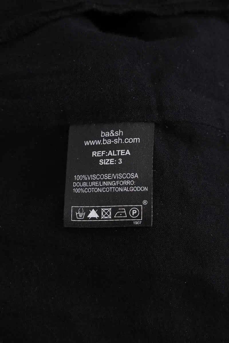 Robe Ba&Sh Altea Noir en Synthétique