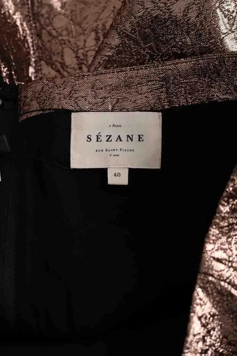 Jupe Sézane Doré en Synthétique
