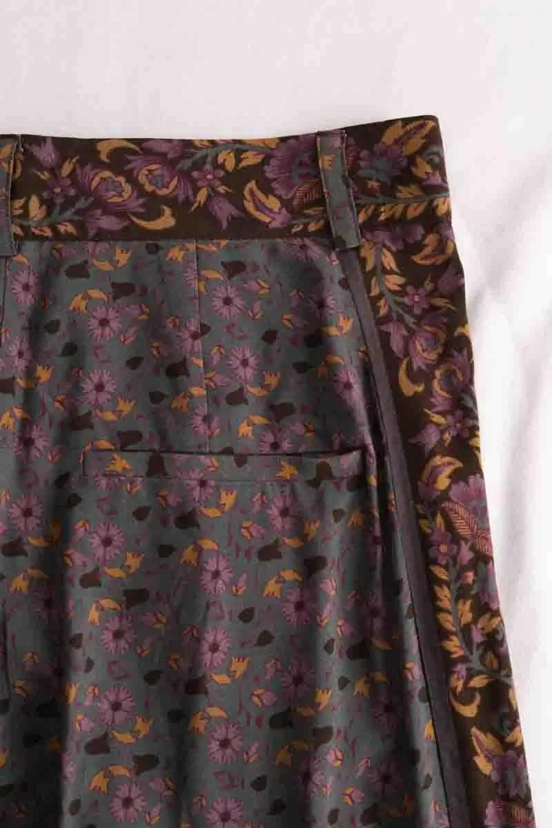 Pantalon droit Ba&Sh Multicolore en Viscose