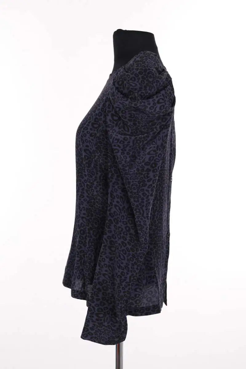 Blouse Maje Bleu en Soie