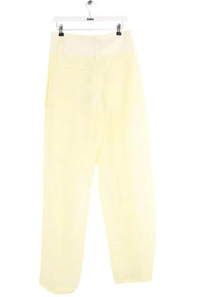 Pantalon large Sportmax Jaune en Coton