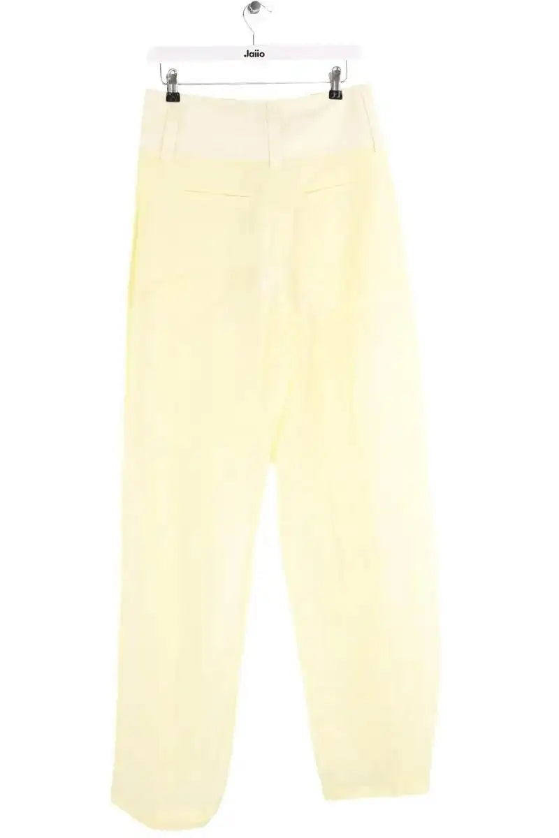 Pantalon large Sportmax Jaune en Coton