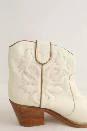 Boots western Twinset  Blanc