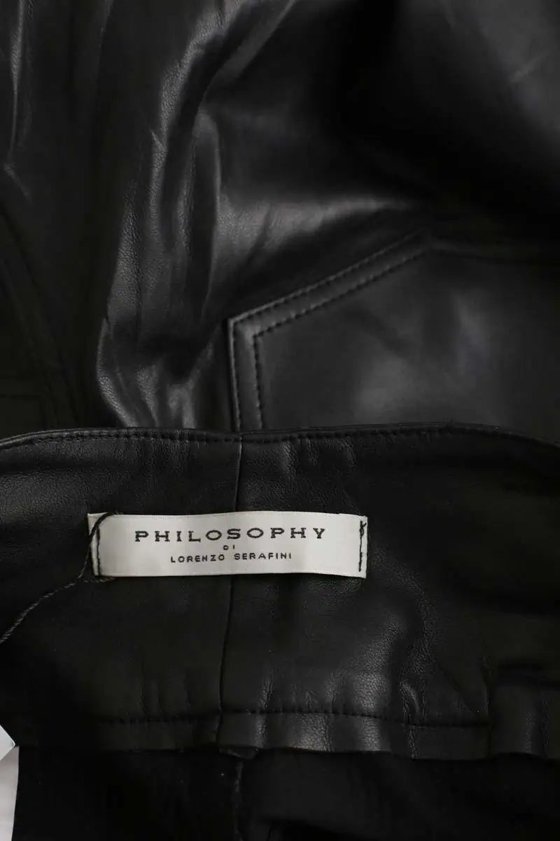 Pantalon droit Philosophy Di Lorenzo Serafini  Noir