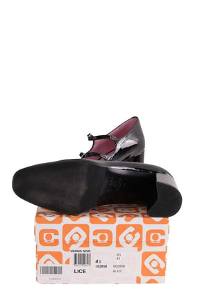 Talons Carel Noir en Cuir verni