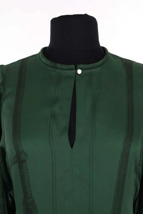 Blouse Hermès Vert en Soie