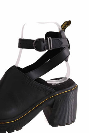 Mules Dr. Martens Noir en Cuir