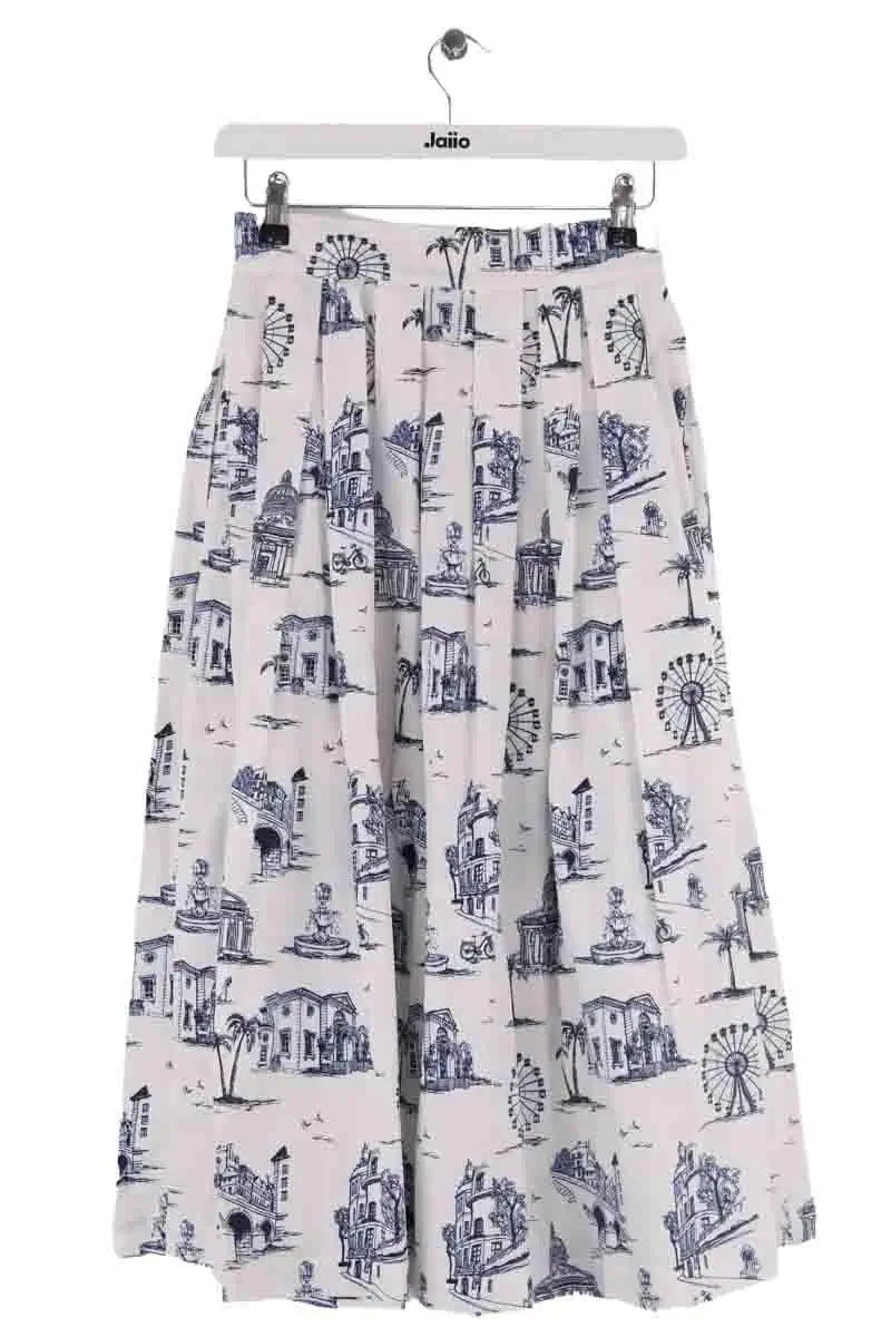 Jupe Maje Blanc en Coton