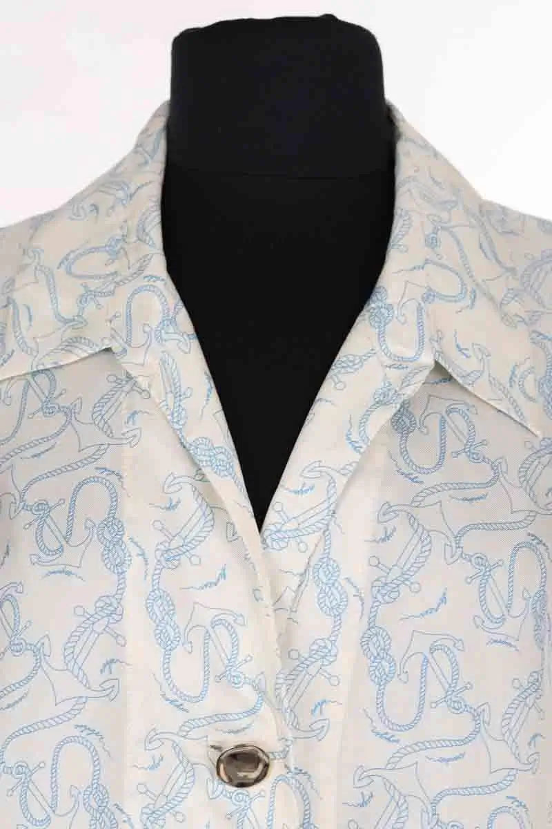 Robe Sandro Ecru en Soie