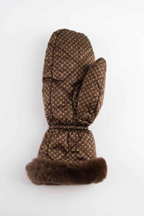 Gants Louis Vuitton  Marron