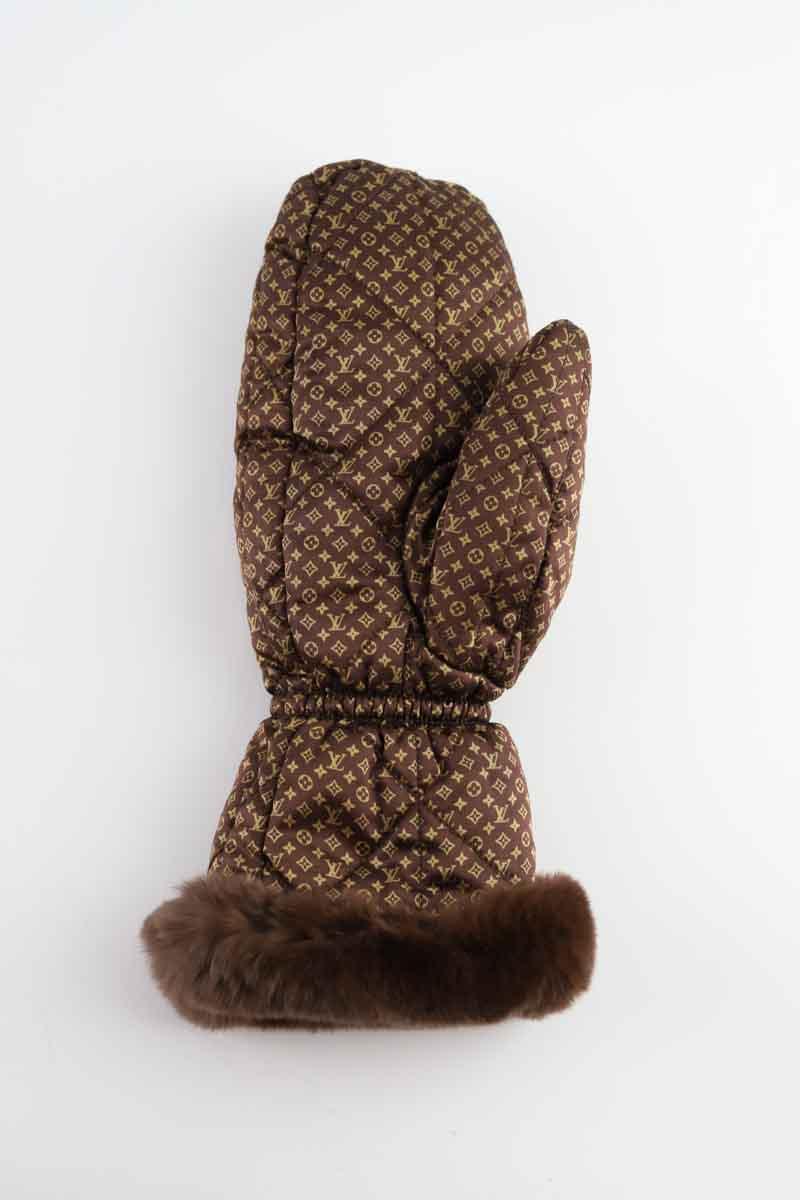 Gants Louis Vuitton  Marron
