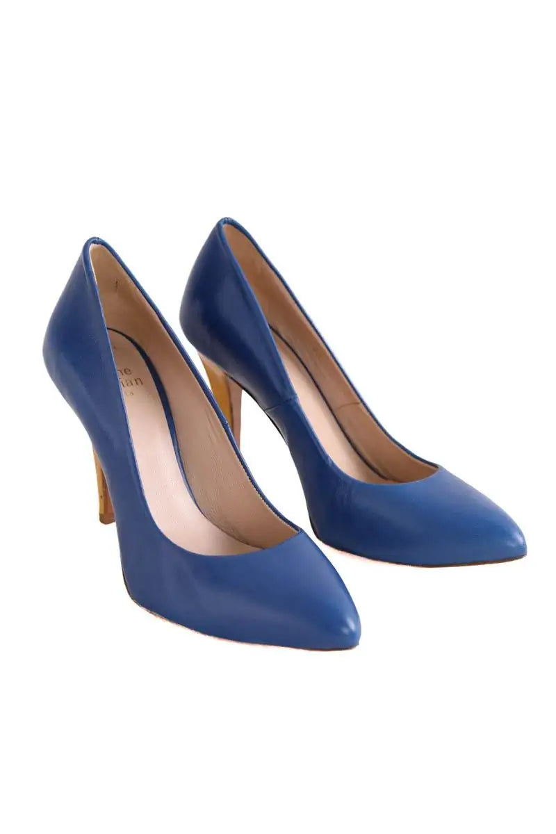 Talons Karine Arabian Bleu en Cuir