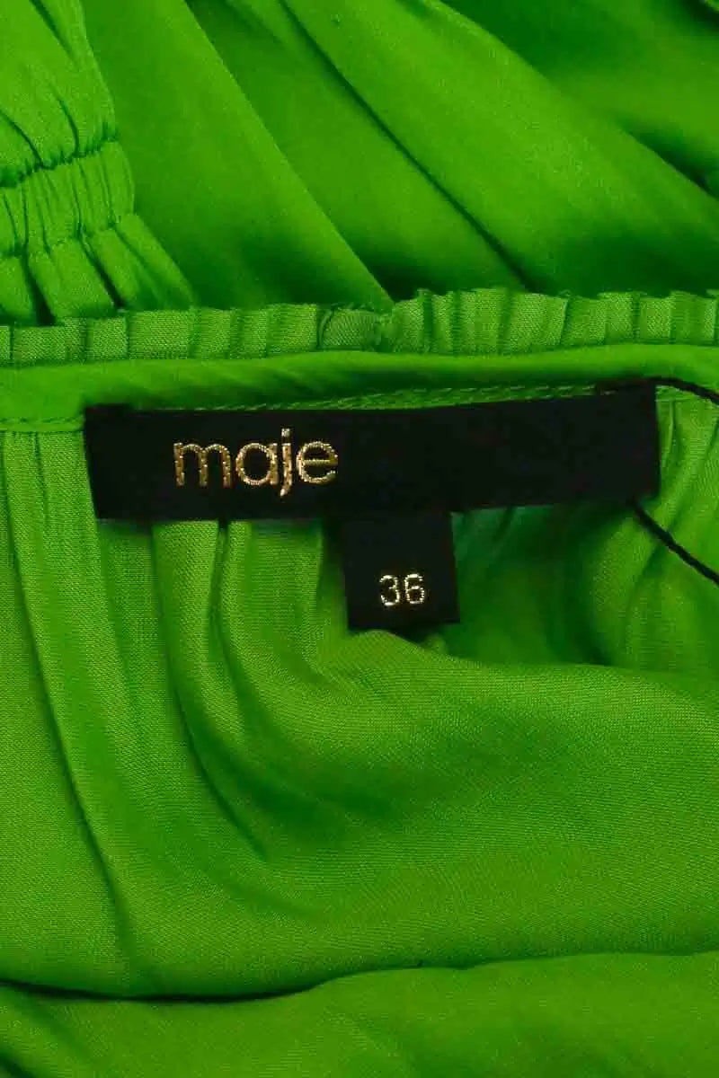 Robe Maje Vert en Synthétique