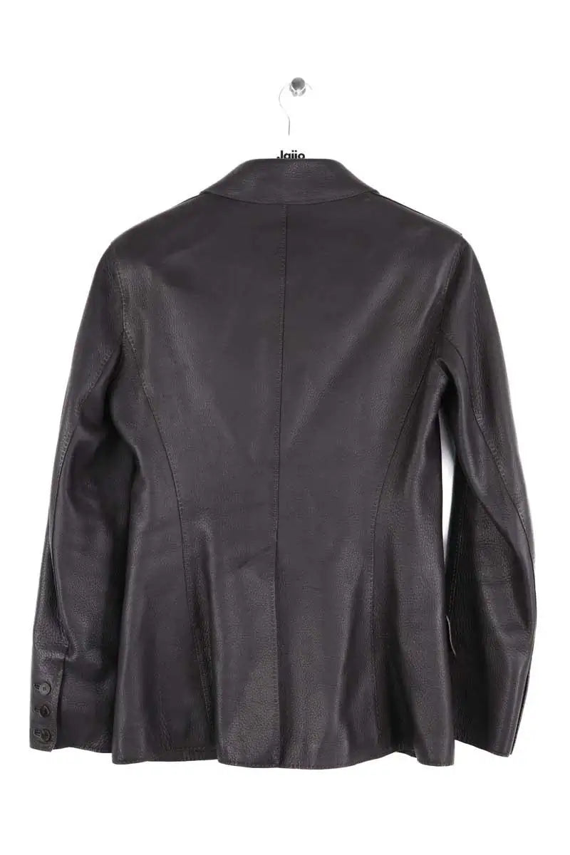 Veste Hermès Marron en Cuir