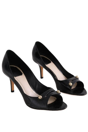 Talons Dior Noir en Cuir