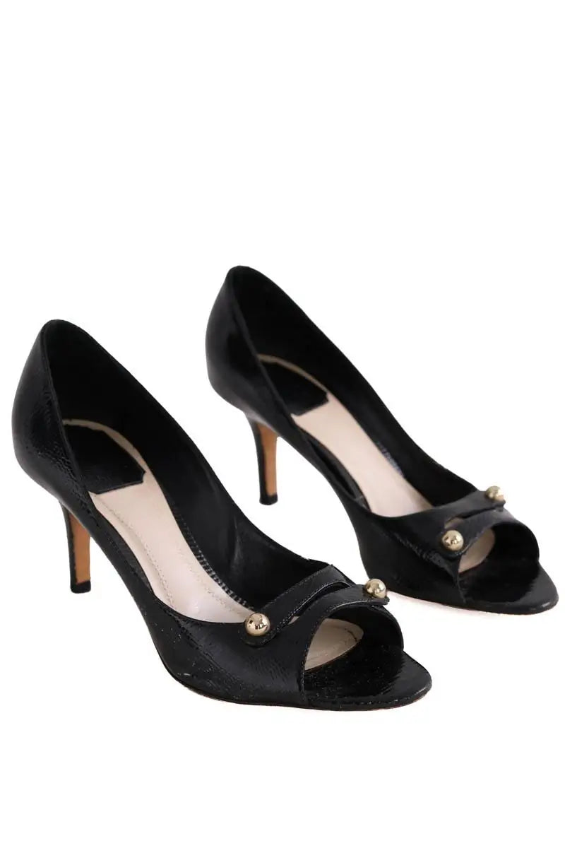 Talons Dior Noir en Cuir