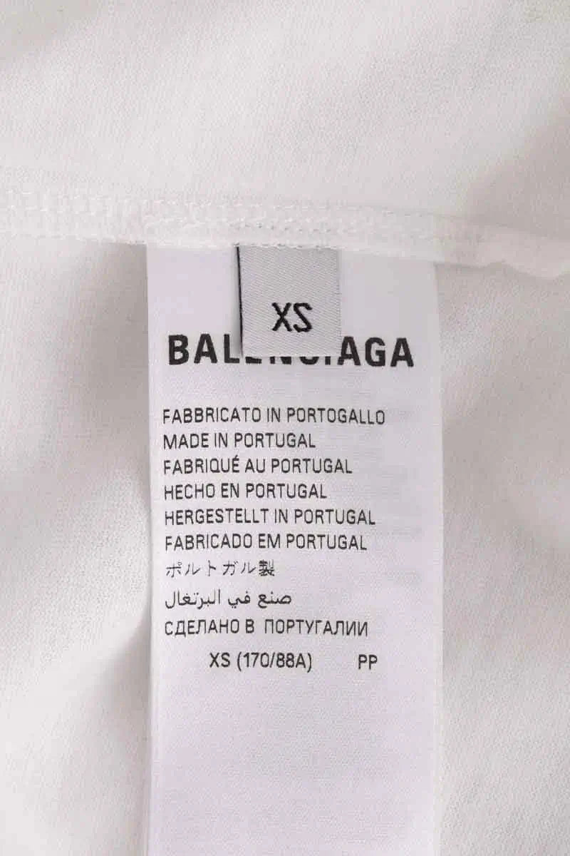 T-shirt Balenciaga Blanc en Coton