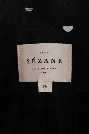 Blazer Sézane Noir en Lin