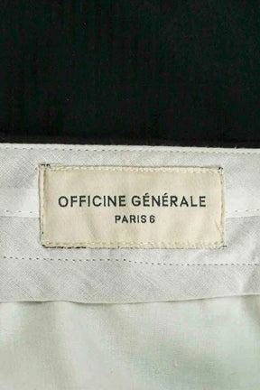 Pantalon droit Officine Générale Marine en Laine