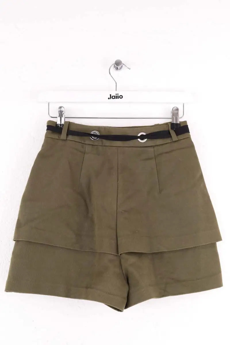 Mini short Maje Kaki en Coton