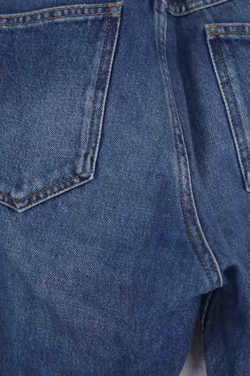Jean droit Isabel Marant Bleu en Coton