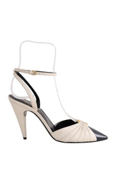 Talons Saint Laurent Ecru en Cuir, taille 38 - Seconde Main