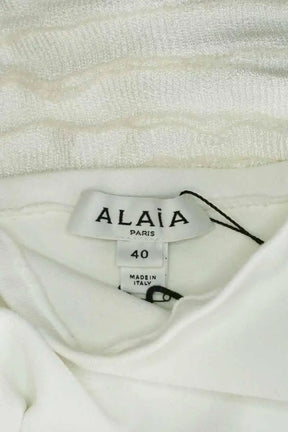 Robe Alaïa Blanc en Viscose