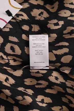 Chemise Equipment Beige en Soie
