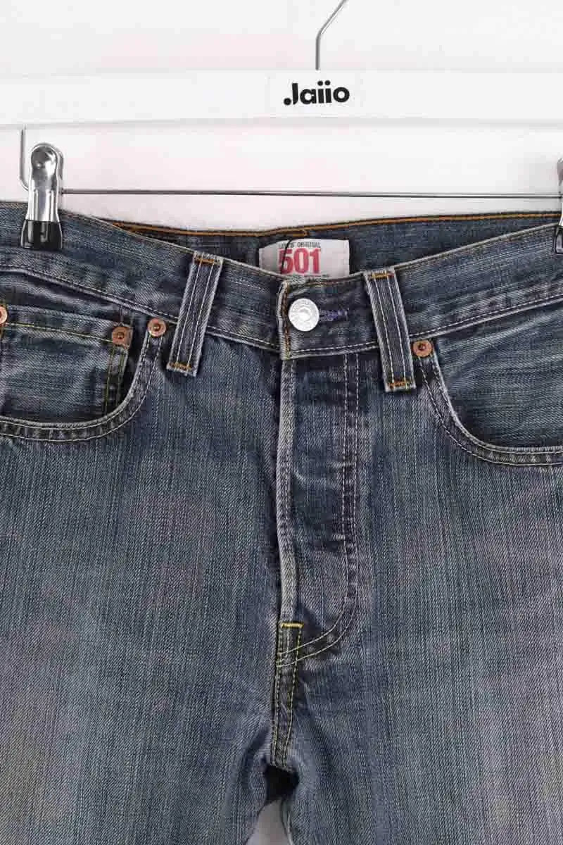 Jean droit Levi's 501 Bleu en Coton