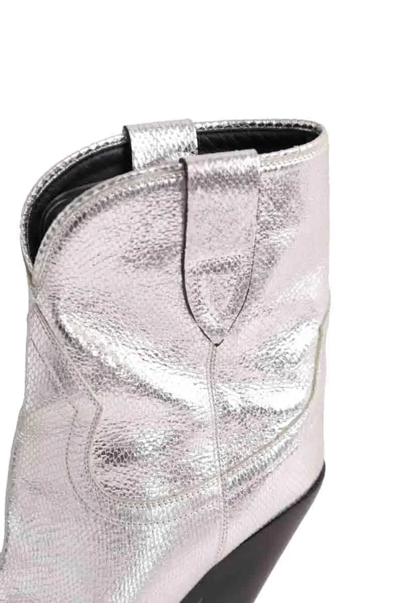 Santiags Isabel Marant Argent en Cuir
