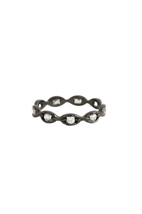 Bague APM Monaco Noir en Acier, taille XXL - Seconde Main