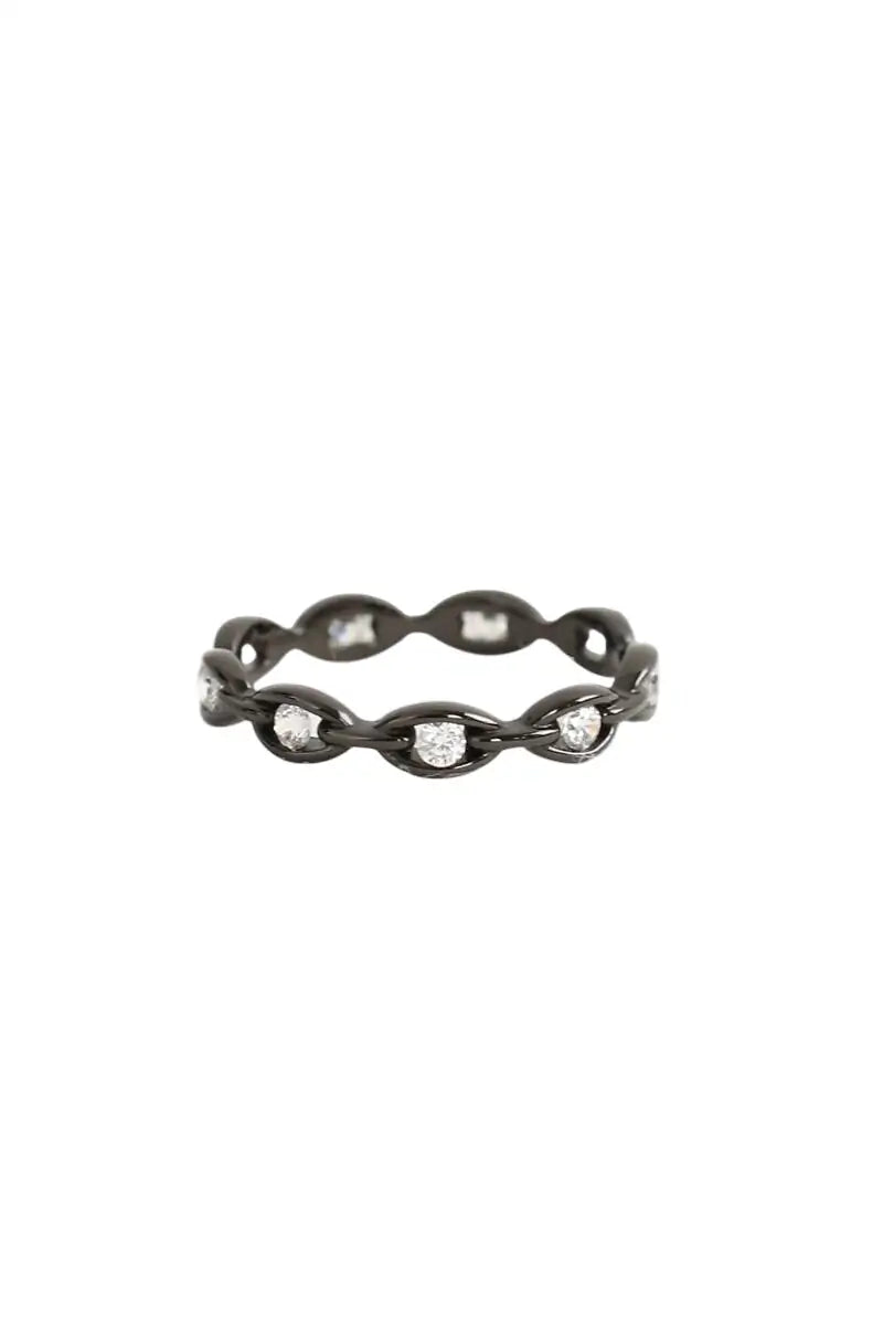 Bague APM Monaco Noir en Acier, taille XXL - Seconde Main